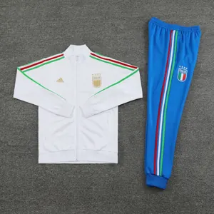 2024 Italy Long Sleeve Kits White Jackets Suits Jersey Supplier Yupoo 1