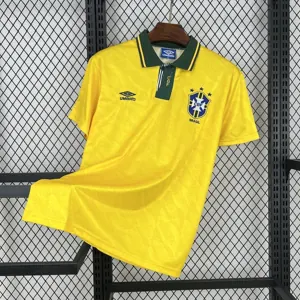 91-93 Brazil Home Retro Kit Vintage Shirt AAAAJersey Supplier Yupoo