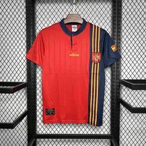 1996 Spain Home Retro Kit Vintage Shirt Sport AAAAJersey Yupoo