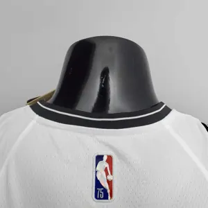 75th Anniversary Curry #30 Nets White NBA Jersey 5