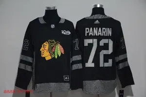 Chicago Blackhawks 100 anniversary ice hockey jersey M-3XL 芝加哥黑鹰队100周年纪念版冰球服 1