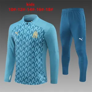 24-25 Marseille Kids Long Sleeve Training Suit Football Shirts
