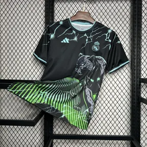 24-25 Real Madrid Green Jaguar Special Edition Kit Soccer Uniforms Soccer AAAAJersey Yupoo 4
