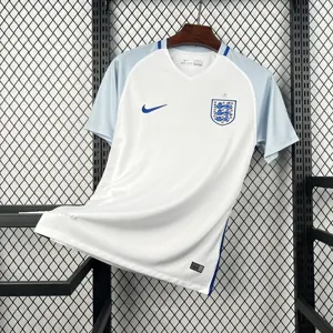 2016 England Mens Home Retro Kit Vintage Soccer T-Shirt AAAAJersey Supply Yupoo 7