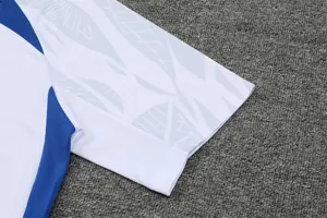 2022 France Training Suit Short Sleeve Kit White Blue 7