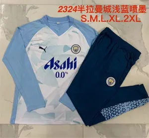 23-24 Manchester City Long Sleeve Training Suit Football Shirts 1