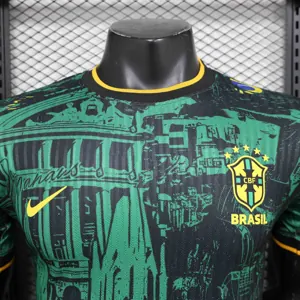 2024 Brazil Green Church Special Edition Player Version Shirt AAAAJersey Supplier Yupoo 2