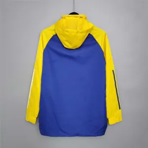 20-21 Boca Juniors Blue and Yellow Windbreaker 6
