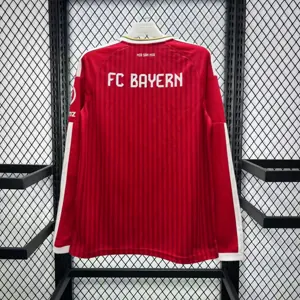 26-27 Bayern Munich Mens Home Kit Football Long Sleeve T-Shirt AAAAJersey Supply Yupoo 4 2