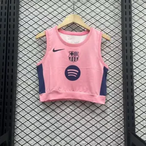25-26 Barcelona Pink Women Yoga Vest Kit Soccer Sinoshirt AAAAJersey Supply Yupoo