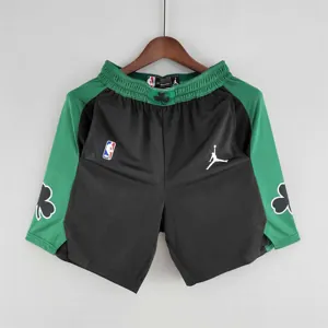 Boston Celtics NBA Shorts Black Green Trim