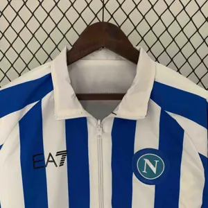 23-24 Napoli Reversible Windbreaker White&Blue Double-Sides Jacket Soccer Jerseys For Sale 4
