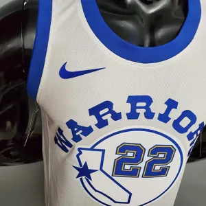 Retro version WIGGINS#22 Golden State Warriors white 1