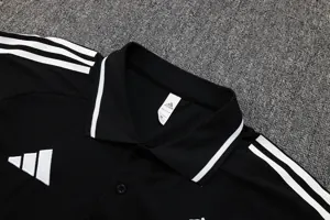 25-26 Real Madrid Polo Black Training Kits Football Tracksuits 2