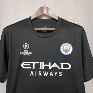 23-24 Manchester City Champion League Black Shirt Football AAAAJersey Yupoo 2
