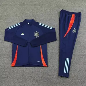 2024 Spain Long Sleeve Kits Navy Jacket Suits Soccer Jerseys Yupoo 2