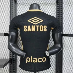 25-26 Santos FC Competition Training Black Player Version Kit AAAAJersey Supplier Yupoo 6