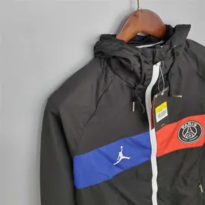 20-21 PSG Black and Blue&amp;Red Windbreaker 7