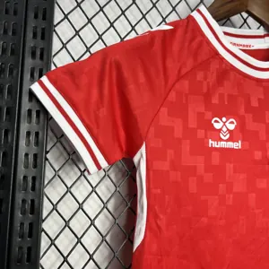 2024 Denmark Home Kid Kits UEFA Euro Youth Apparels AAAAJersey Supplier Yupoo 1