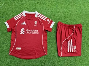 25-26 Liverpool Home Kid Kits Player Version Youth Apparels AAAAJersey Supply Yupoo