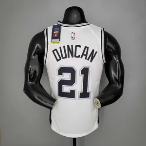 DUNCAN#21 Spurs White 4