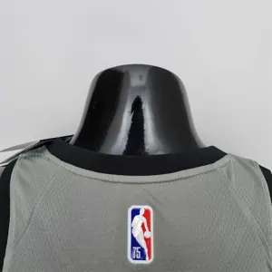 75th Anniversary Curry #30 Brooklyn Nets City Edition Gray NBA Jersey 7