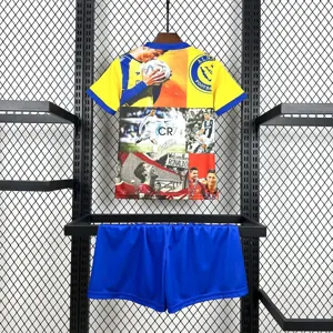 25-26 Cristiano Ronaldo All Club Mix Kid Kits Youth Apparels Soccer AAAAJersey Yupoo 3