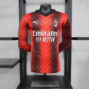 23-24 AC Milan Home Player Version Long Sleeve S-XXL