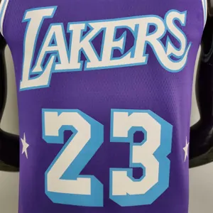 2022 75th Anniversary James #23 Lakers City Edition Purple 4