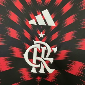 25-26 Flamengo Pre-Match Red Kit Soccer T-Shirt AAAAJersey Supplier Yupoo 1