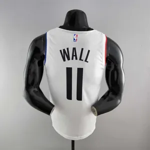 WALL#11 Los Angeles Clippers White NBA jersey 6
