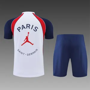 22-23 PSG training suit short sleeve kit White Blue Red 16