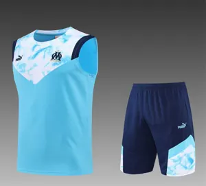 22-23 Marseille vest training suit kit blue