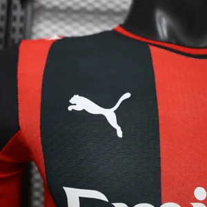 26-27 AC Milan Mens Home Kit Player Version Football Long Sleeve T-Shirt AAAAJersey Wholesale Yupoo 3