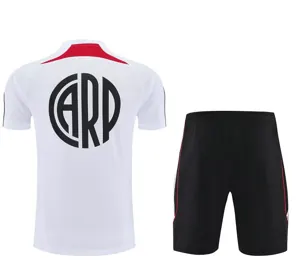 25-26 River Plate White Training Kits Football Tracksuits 2