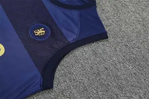 22-23 Chelsea vest training suit kit royal blue 21