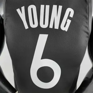 2020 YOUNG #6 Warriors City Edition Black and Grey NBA Jersey 5