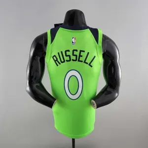 Minnesota Timberwolves RUSSELL#0 Air Jordan NBA Jersey Blue 6