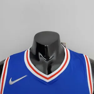 75th Anniversary Philadelphia 76ers MAXEY#0 Blue NBA Jersey 5