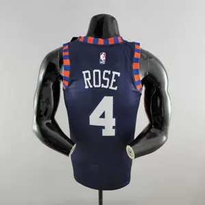 New York Knicks ROSE #4 Striped NBA Jersey 5