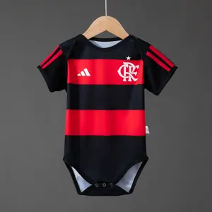 26-27 Flamengo Home Kit Baby Onesie Jersey Yupoo 2