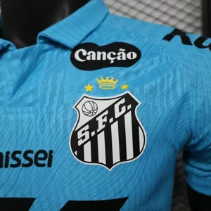25-26 Santos FC Competition Training Blue Player Version Kit AAAAJersey Supply Yupoo 3