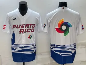 White Puerto Rico 2023 World Cup Baseball Jerseys 32