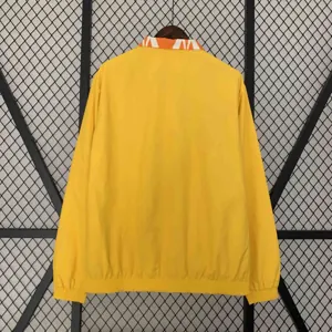 2024 Ivory Coast Reversible Windbreaker Yellow&Orange Double-Sides Jacket Soccer Jerseys For Sa 3