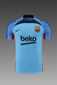 22-23 Barcelona training suit short sleeve kit blue - 3 2