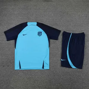 22-23 Atletico Madrid Training Short Sleeve Kit Blue 10