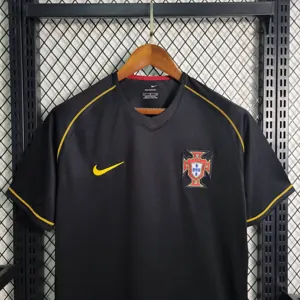 2006 Retro Portugal Away S-XXL Cheap Soccer Jerseys 1