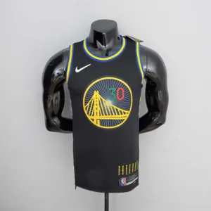 2022 75th Anniversary Golden State Warriors Curry #30 Mexico Edition Black NBA Jersey