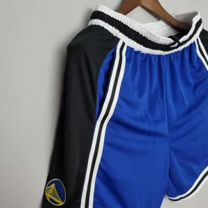 2022 Golden State Warriors NBA US Training Shorts Blue Black 4