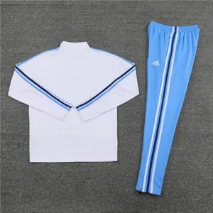 2023 Argentina Long Sleeve Kits White Zipper Training Suits Jersey Supplier Yupoo 1